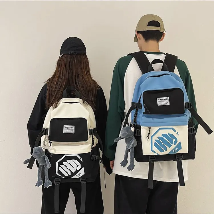 BALANG Nylon Travel Laptop Bag Backpack Regular Unisex Black/Black & Blue/Black & Green/Black & White-6