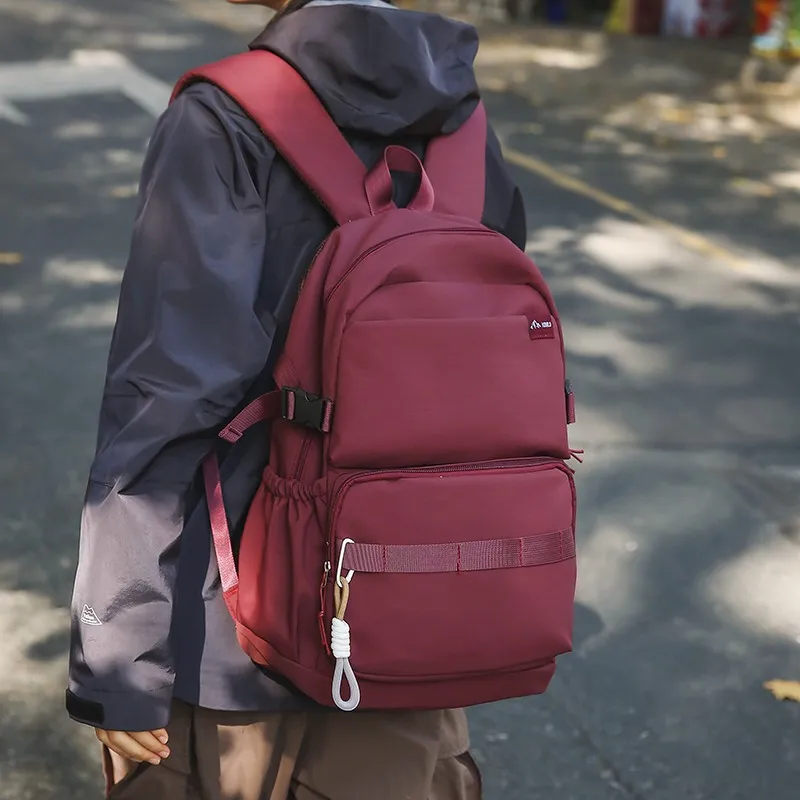 BALANG Nylon Fabric Backpack Unisex Multicolor-7