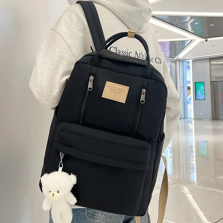 BALANG Composite Cloth Backpack Regular Unisex Gray/Black-3