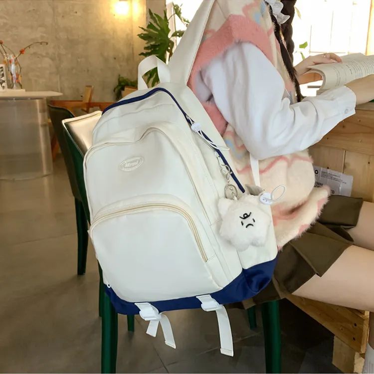 BALANG Nylon Backpack Regular Unisex Red/Ecru/Purple/Gray/White Blue-13