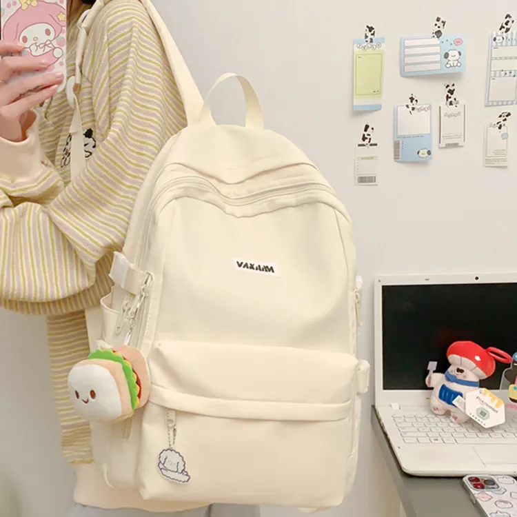 BALANG Nylon Backpack Unisex Ecru/Blue/Black/Gray-5