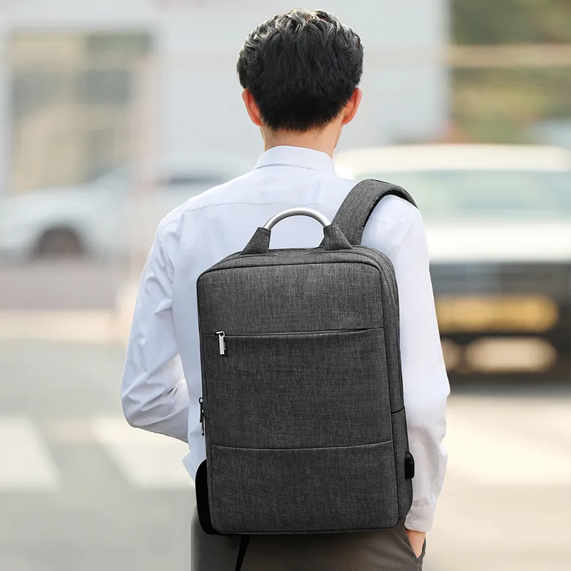 BALANG Oxford Backpack Large Size Unisex Black/Gray-1