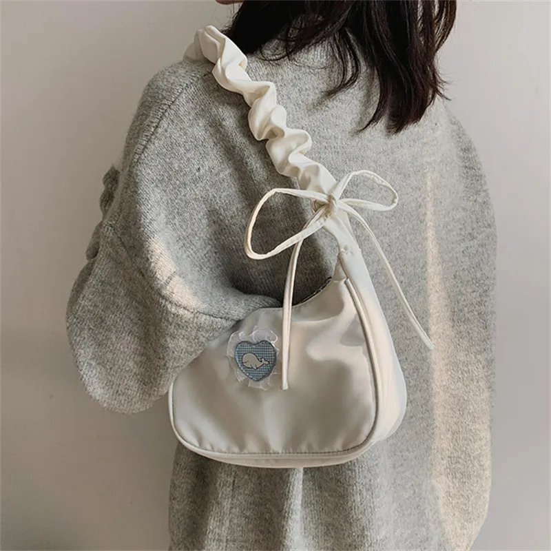 BALANG Canvas Shoulder Bag Regular Women's White/Black-9