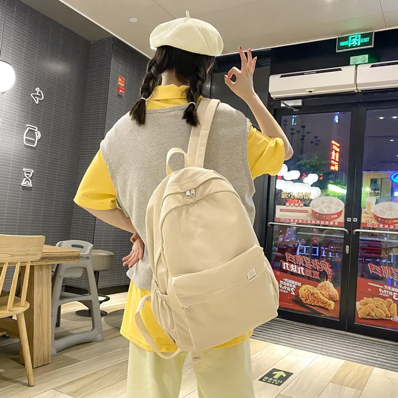 BALANG Cotton Fabric Backpack Regular Unisex Multicolor-16