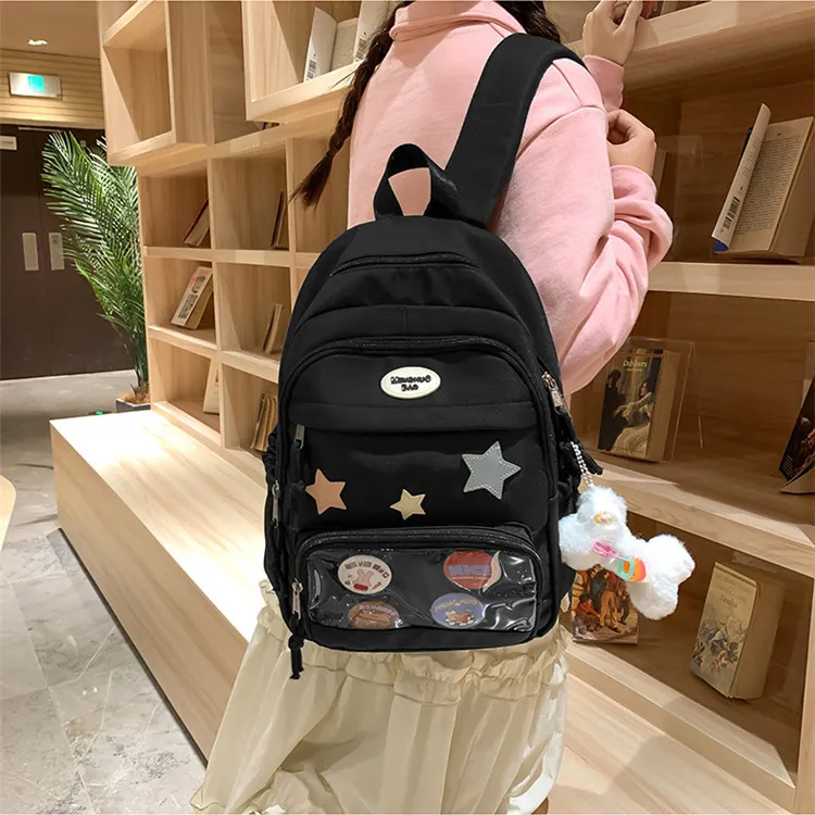BALANG Nylon Backpack Regular Women's Multicolor-3