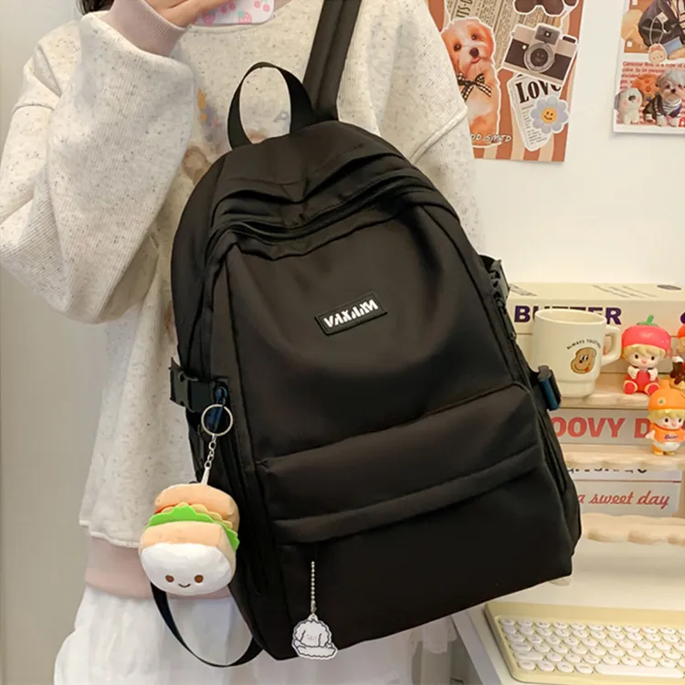 BALANG Nylon Backpack Unisex Ecru/Blue/Black/Gray-12