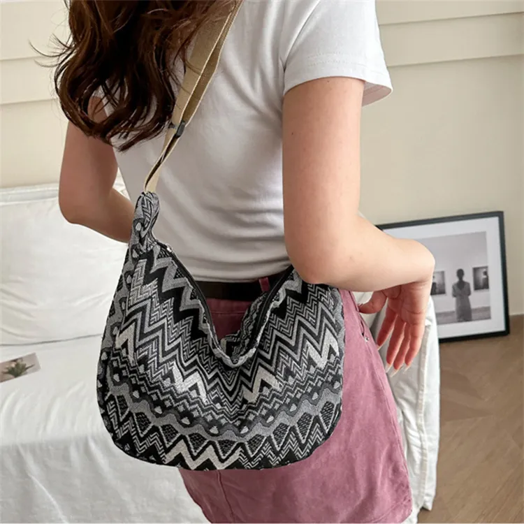 BALANG Canvas Crossbody Bag, Shoulder Bag Regular Women's Multicolor-5