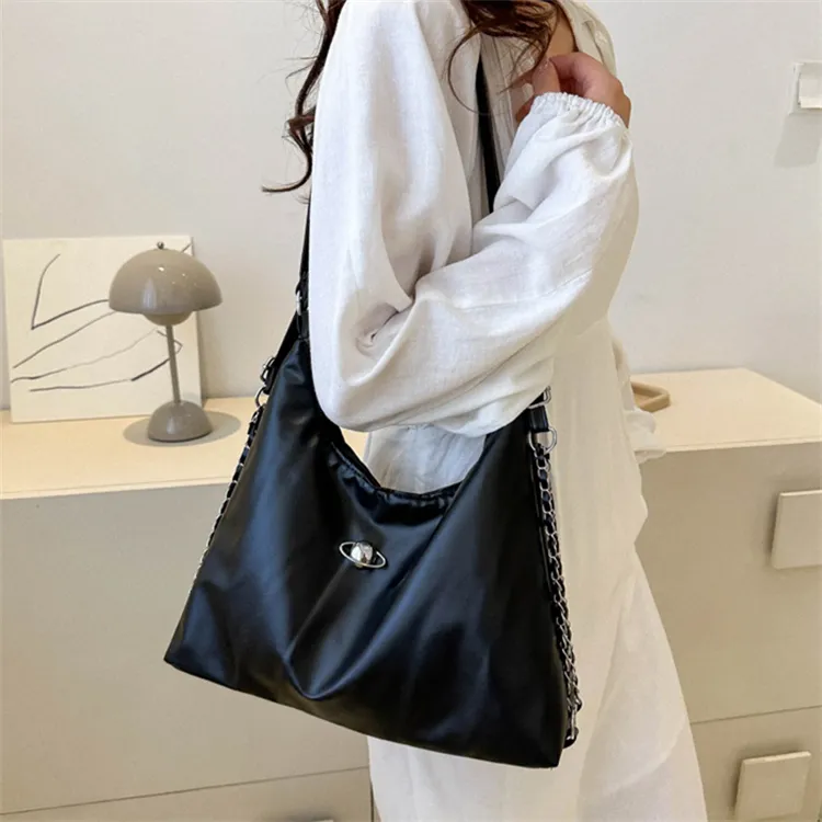 BALANG PU Backpack Shoulder Bag Regular Women's White/Black/Khaki/Silver-3