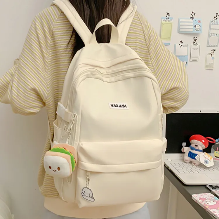 BALANG Nylon Backpack Unisex Ecru/Blue/Black/Gray-6