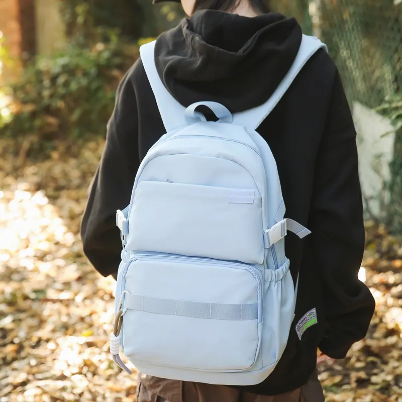 BALANG Nylon Fabric Backpack Unisex Multicolor-4