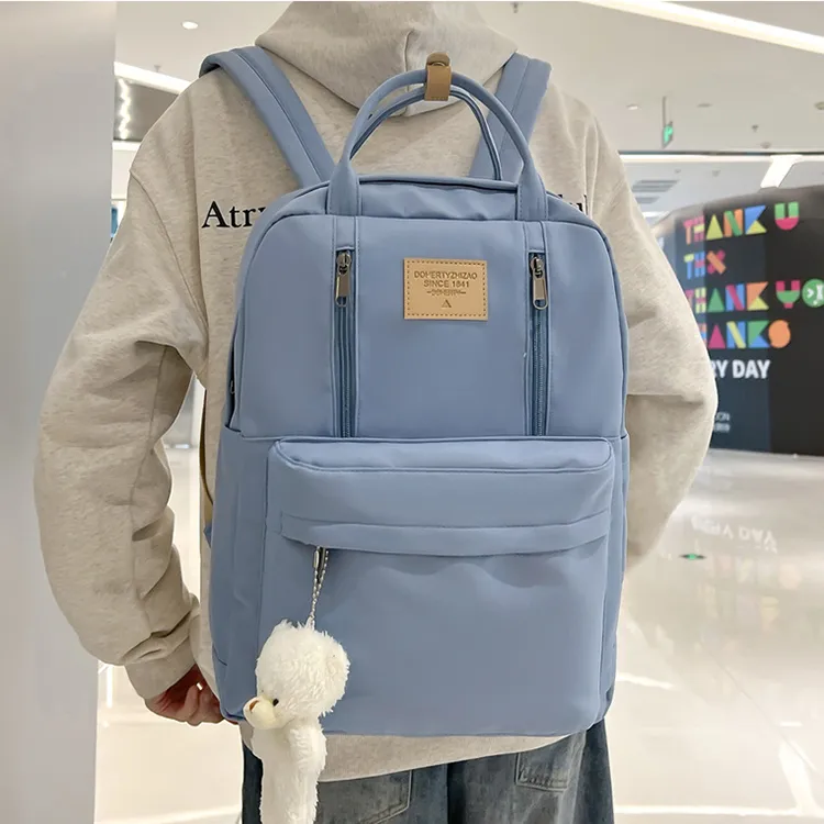 BALANG Composite Cloth Backpack Regular Unisex Gray/Black-13