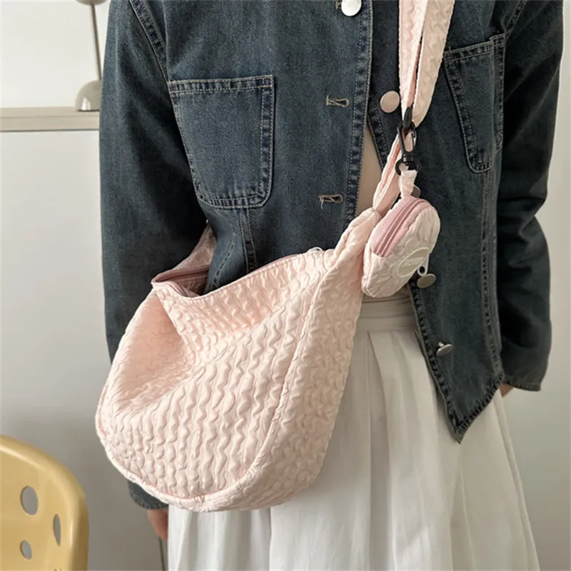 HCXK Canvas Crossbody Bag, Canvas Bag, Shoulder Bag Women's Yellow/White/Light Blue/Black/Pink/Light Yellow-20