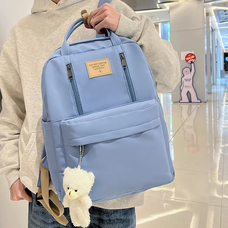 BALANG Composite Cloth Backpack Regular Unisex Gray/Black-14