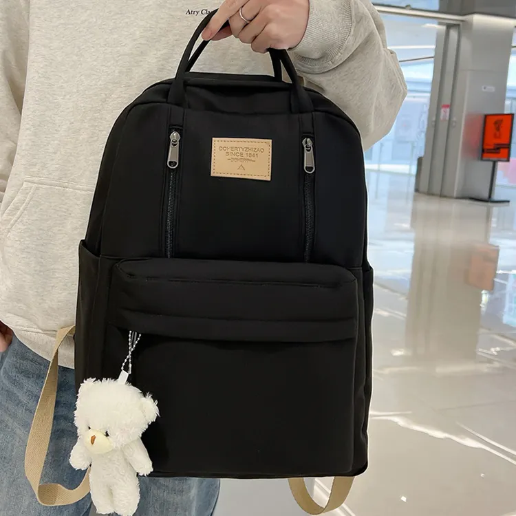 BALANG Composite Cloth Backpack Regular Unisex Gray/Black-4