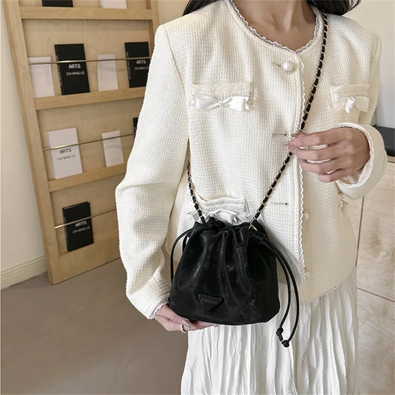 BALANG PU Shoulder Bag Women's Black/White/Pink/Khaki-3