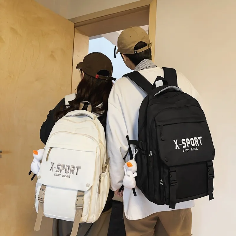 BALANG Nylon Backpack Regular Unisex Black/Khaki/Burgundy/White/Blue-9