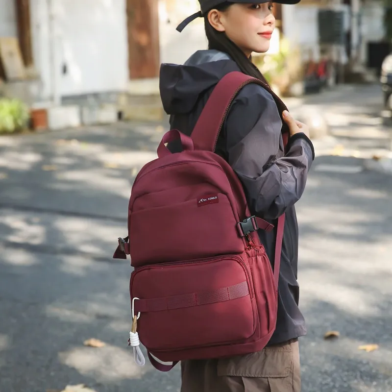 BALANG Nylon Fabric Backpack Unisex Multicolor-8