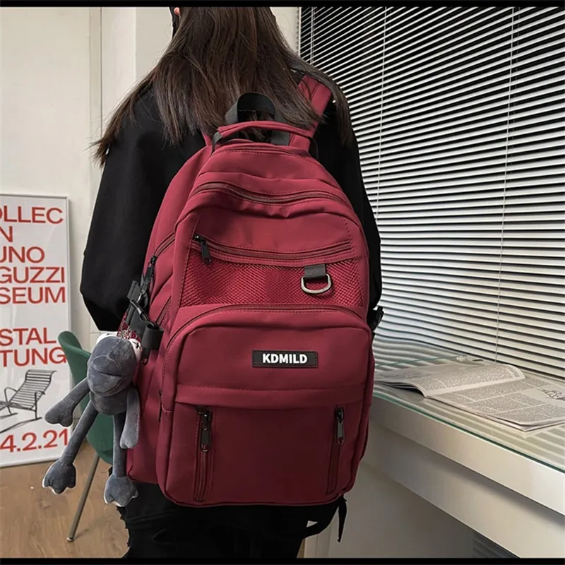 BALANG Nylon Backpack Regular Unisex White/Red/Purple/Black/Khaki-14