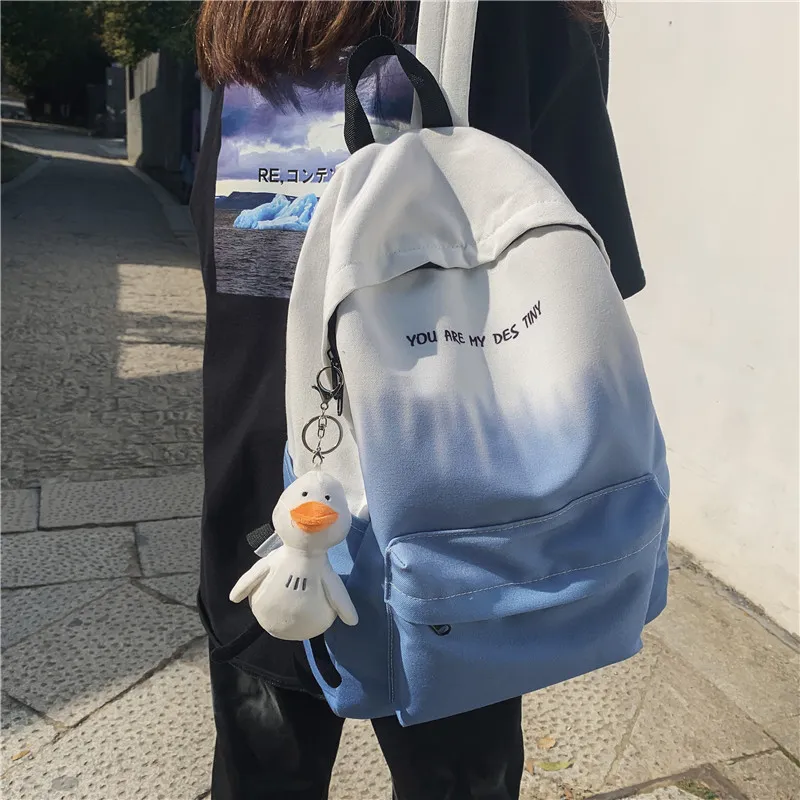 BALANG Canvas Backpack Unisex Blue/Khaki/Green/Gray-2