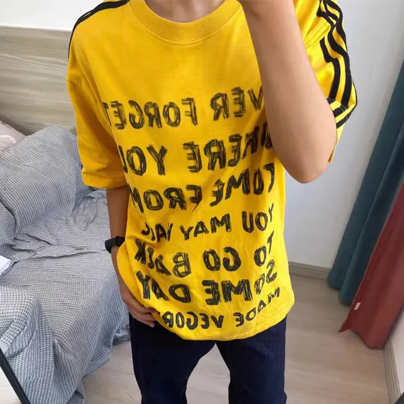 SOCKKEY T Shirts Unisex Yellow-1