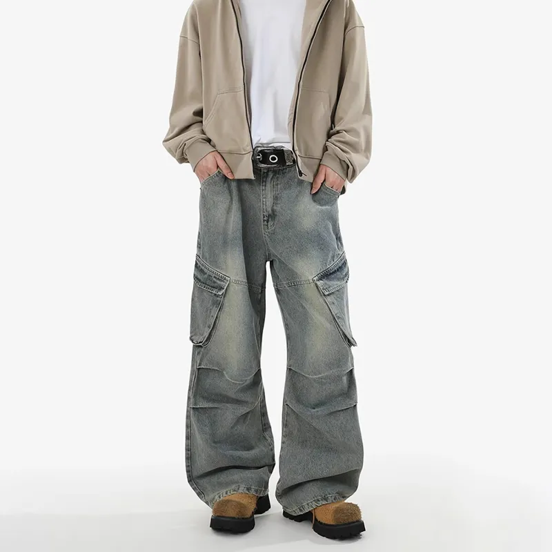 SOCKKEY Jeans Unisex Vintage Blue-5