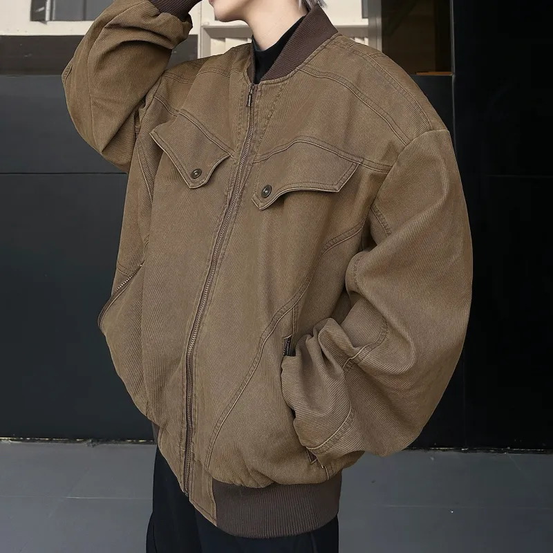 SOCKKEY Jackets Coats Unisex Brown-1