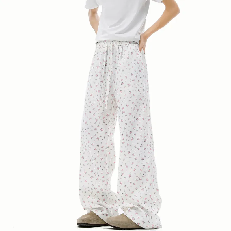 SOCKKEY Casual Pants Unisex White-1