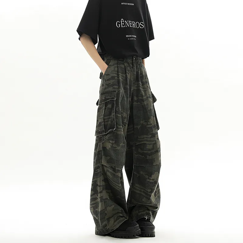 SOCKKEY Cargo Pants Unisex Camouflage-5