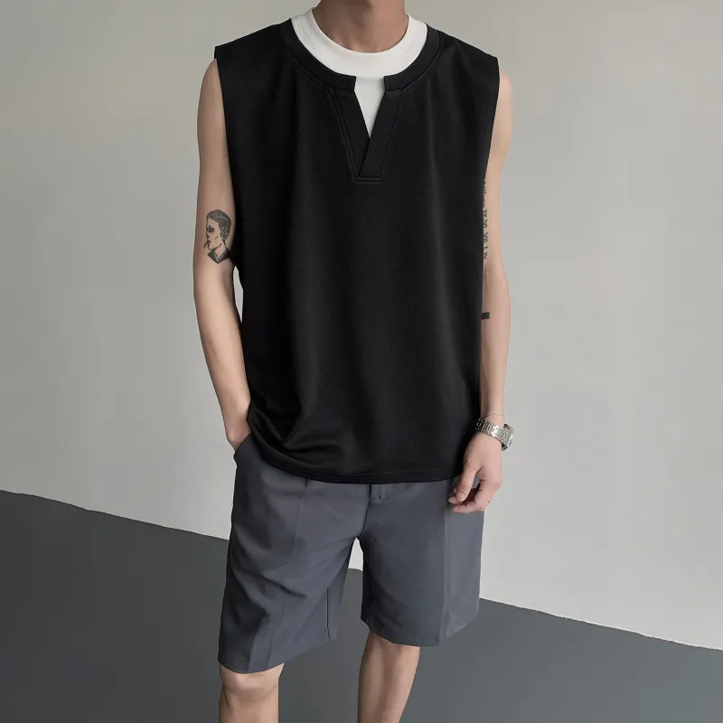 SOCKKEY Tank Tops Unisex Heather Gray-10