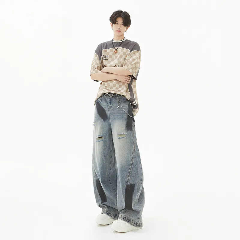 SOCKKEY Jeans Unisex Color Block-7