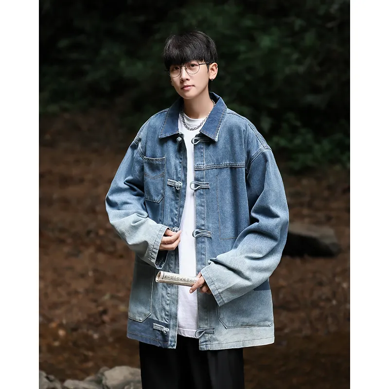SOCKKEY Denim Jacket Unisex Blue-5