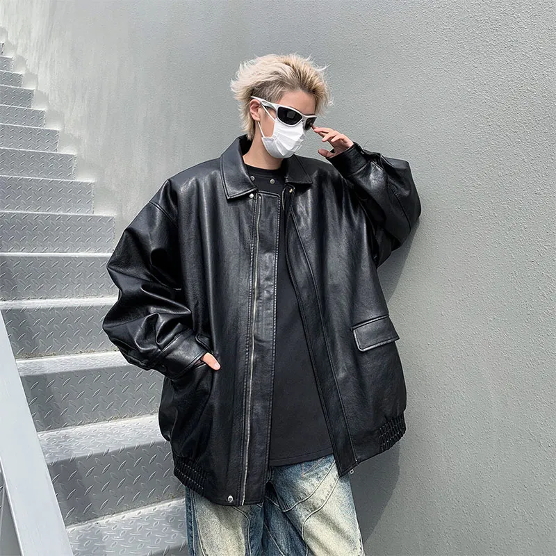 SOCKKEY Leather Jackets Coats Unisex-4