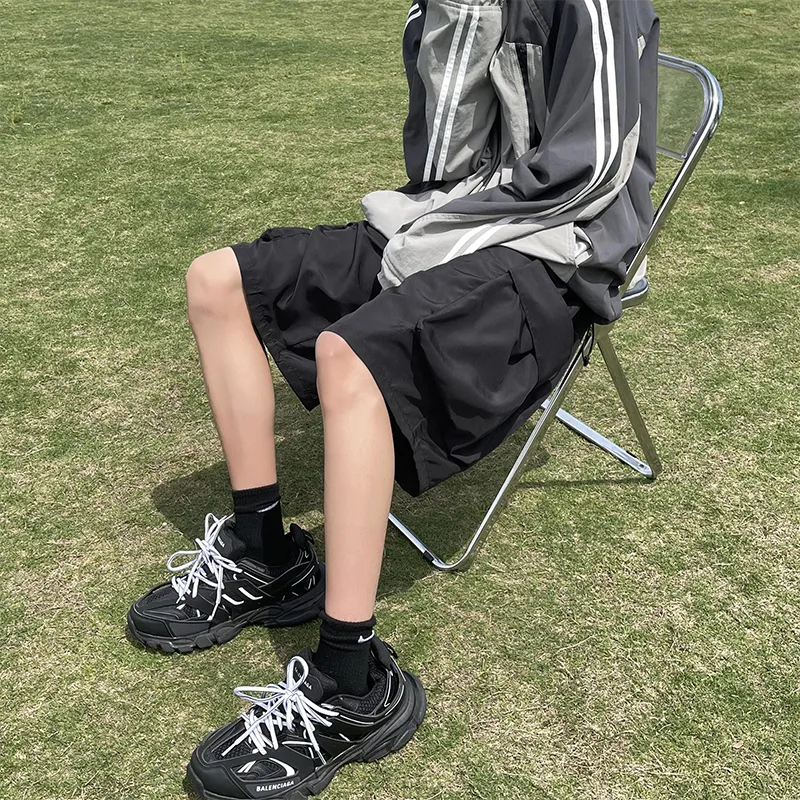 SOCKKEY Cargo Shorts Unisex Black-7