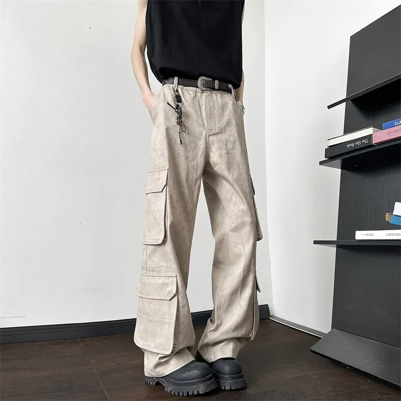 SOCKKEY Cargo Pants Unisex Apricot-4