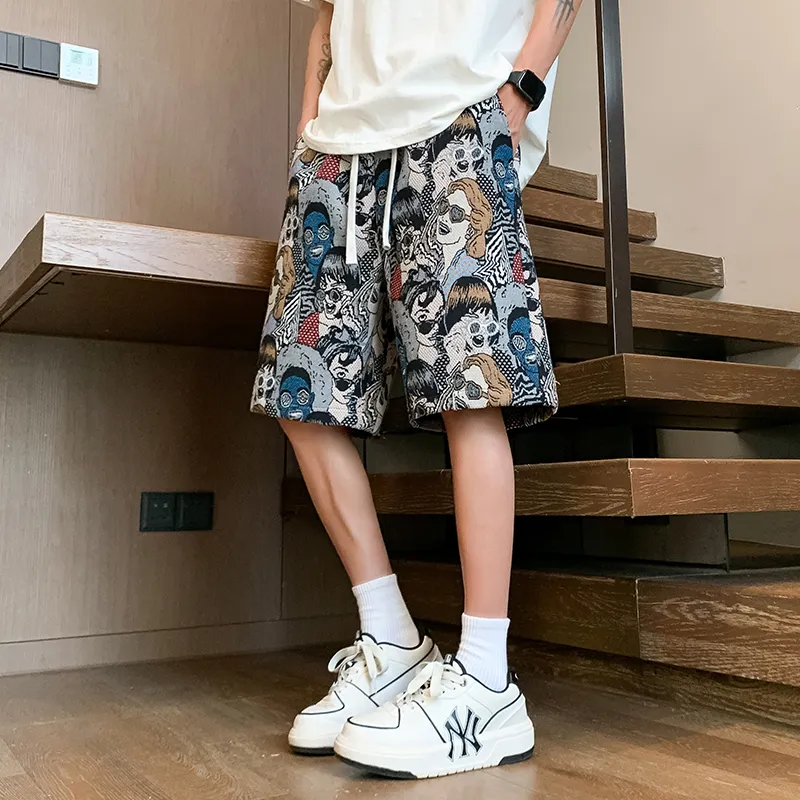 SOCKKEY Casual Shorts Unisex Embroidery Figure-5