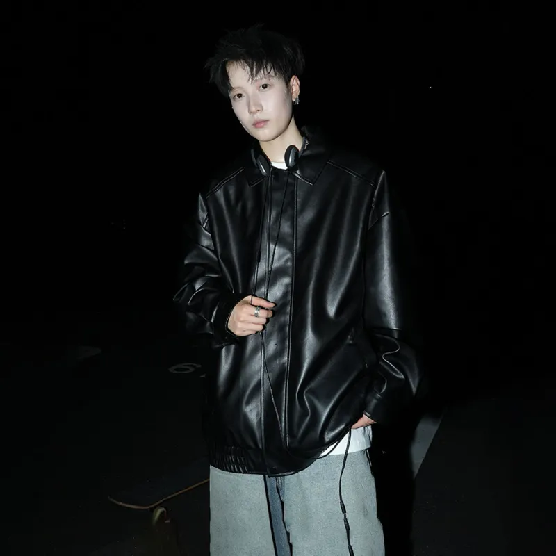 SOCKKEY Leather Jackets Unisex-3