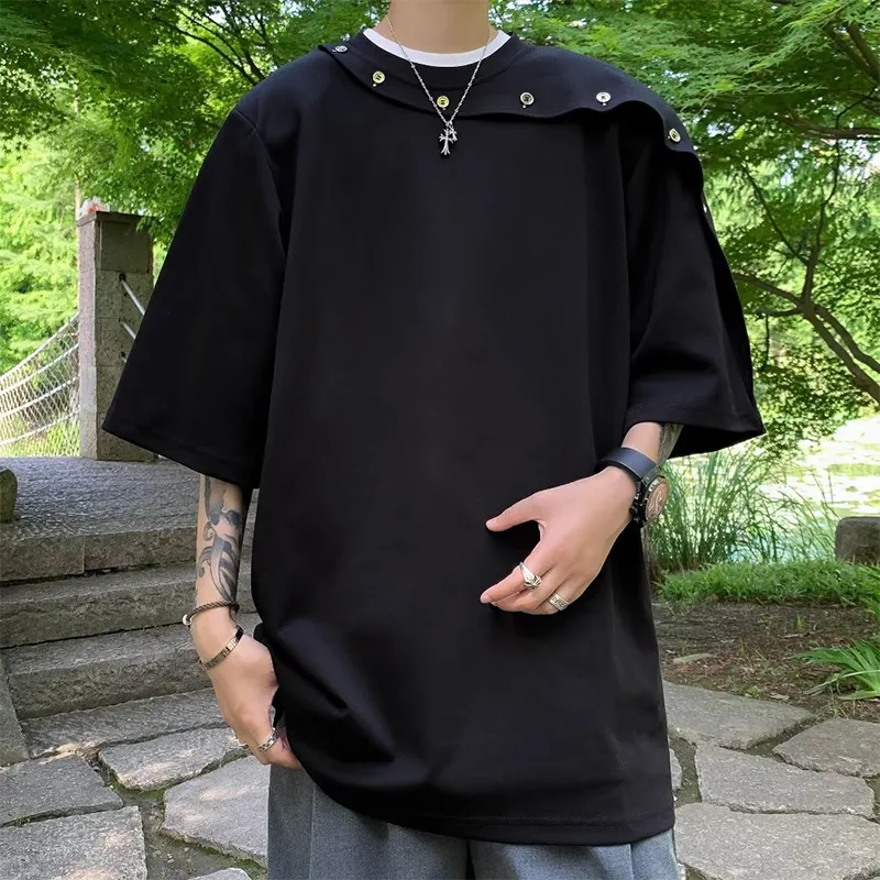 TESTUNG Trendy Versatile T Shirt Unisex-16