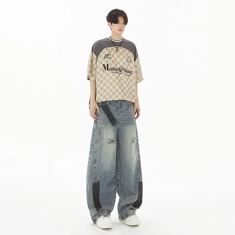 SOCKKEY Jeans Unisex Color Block-5
