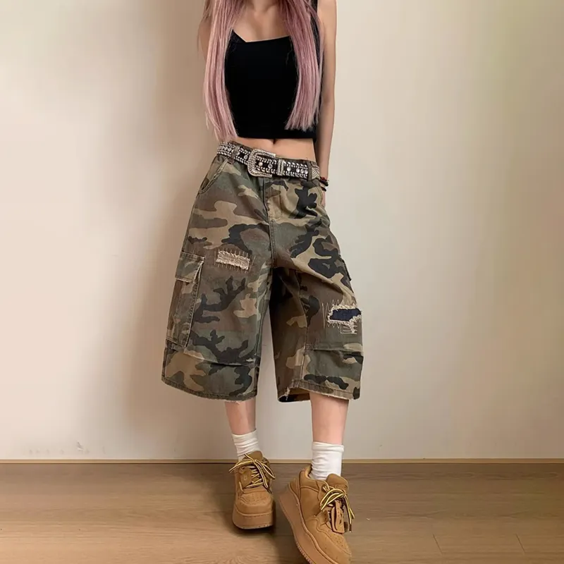 SOCKKEY Cargo Shorts Unisex Camouflage-5