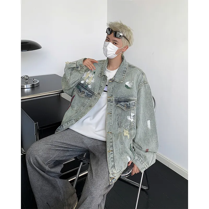 SOCKKEY Denim Jacket Unisex Blue-6