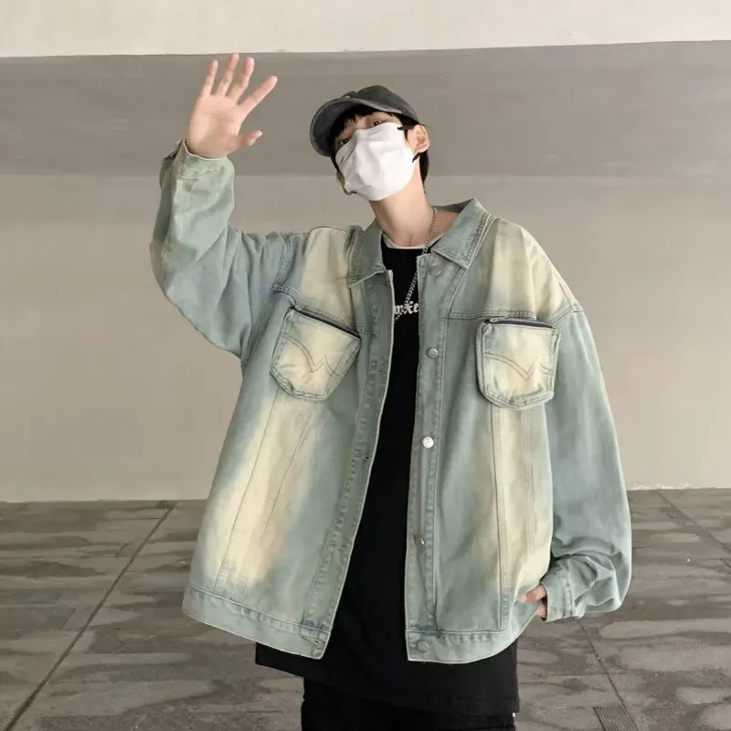SOCKKEY Denim Jacket Unisex Yellow Mud-5