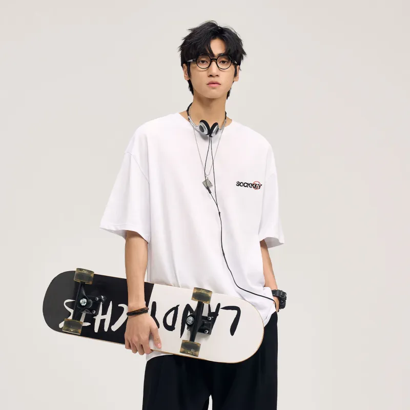 SOCKKEY Drop Shoulder Sleeve T Shirt Unisex-7