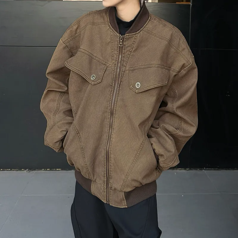 SOCKKEY Jackets Coats Unisex Brown-2