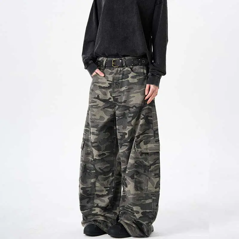 SOCKKEY Cargo Pants Unisex Camouflage-4