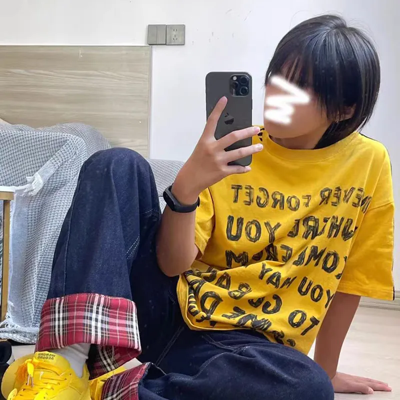 SOCKKEY T Shirts Unisex Yellow-2