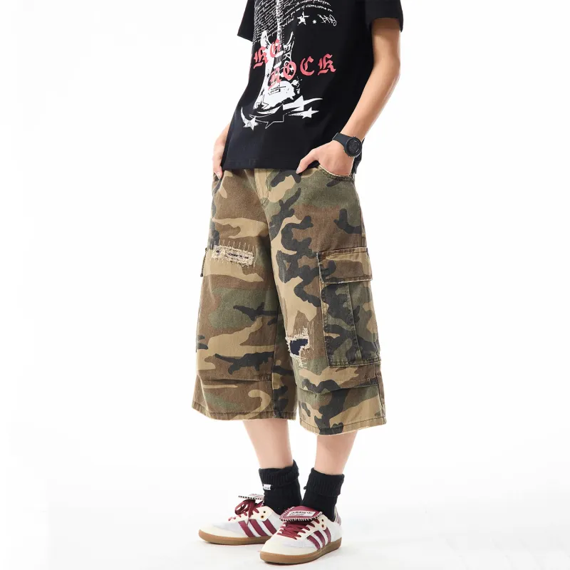 SOCKKEY Cargo Shorts Unisex Camouflage-2