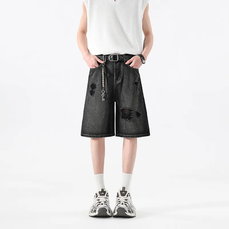 SOCKKEY Denim Shorts Unisex-16