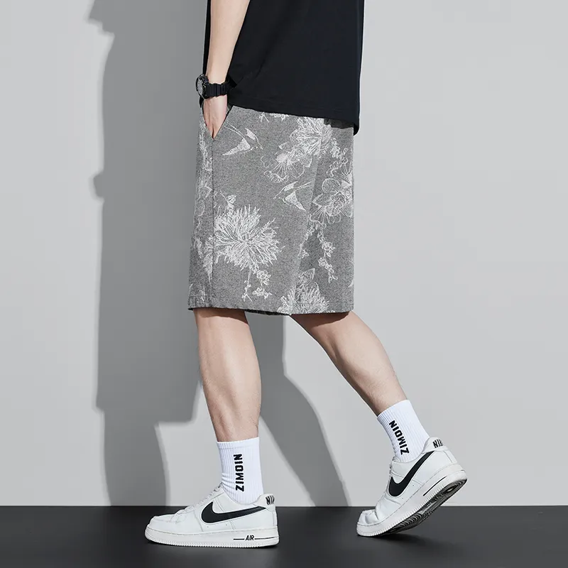 SOCKKEY Denim Shorts Unisex Gray-5