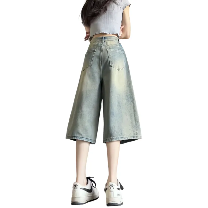 SOCKKEY Denim Shorts Unisex Vintage-1