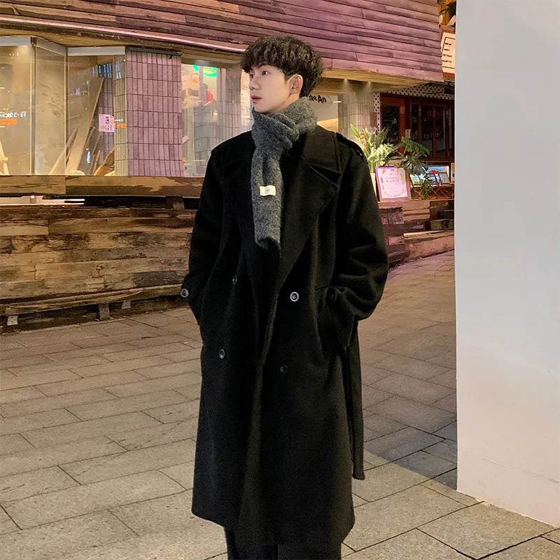 SOCKKEY Trench Coat Unisex Black-1